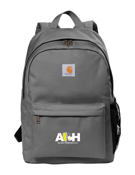 Carhartt Grey Canvas Backpack w/Access Healthcare Logo