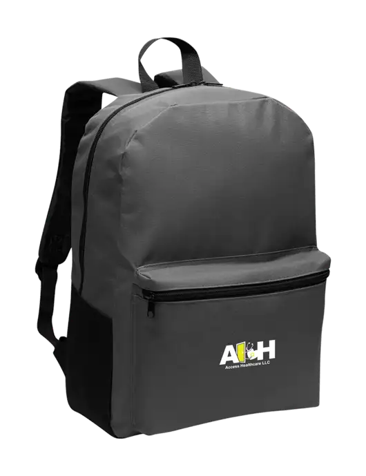 Casual Dark Charcoal Lightweight Laptop Backpack w/Access Healthcare Logo