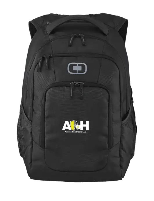 OGIO Black Logan Laptop Backpack
 w/Access Healthcare Logo