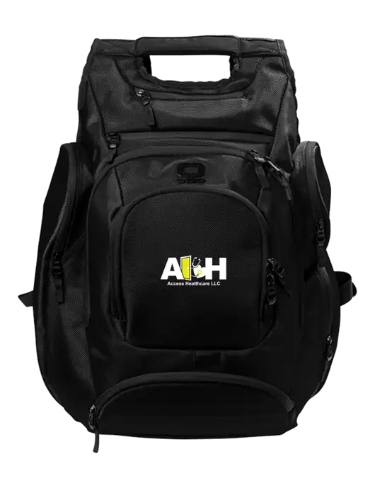 OGIO Blacktop Metro Ballistic Laptop Backpack w/Access Healthcare Logo