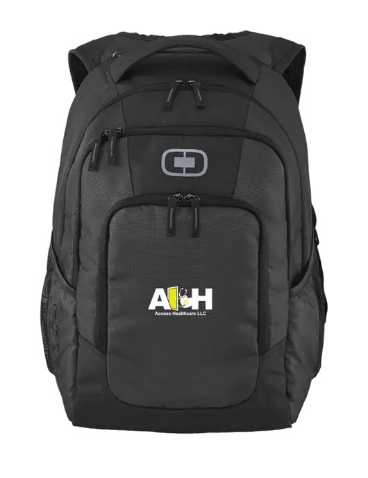 OGIO Diesel Grey Logan Laptop Backpack
 w/Access Healthcare Logo