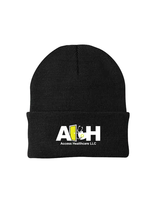 Black Knit Cap w/Access Healthcare Logo