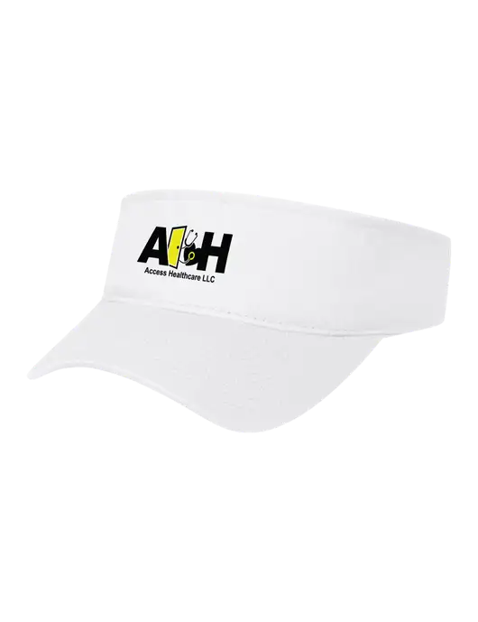 White Cap Visor w/Access Healthcare Logo