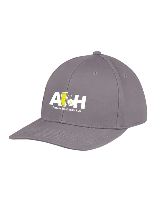 Premium Modern Structured Twill Charcoal Snapback Cap w/Access Healthcare Logo