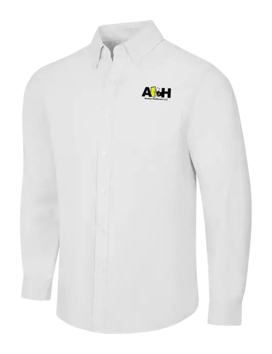 White SuperPro Oxford Shirt w/Access Healthcare Logo