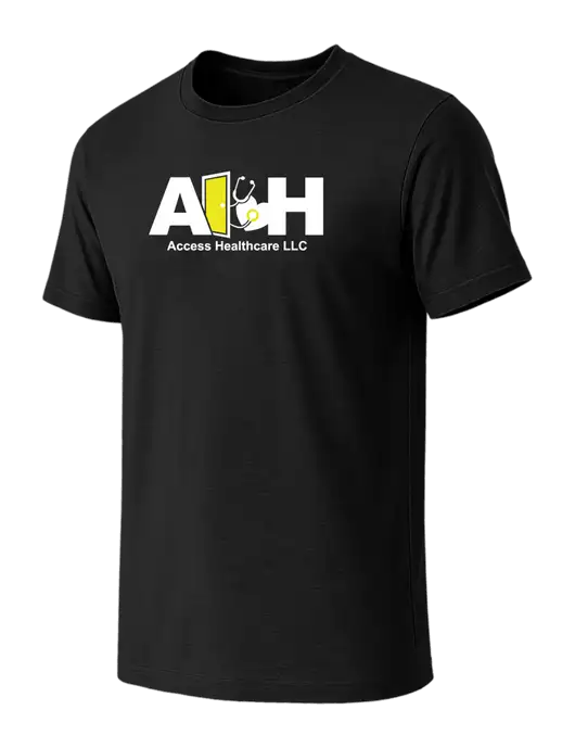 BELLA+CANVAS Black CVC Short Sleeve Tee w/Access Healthcare Logo