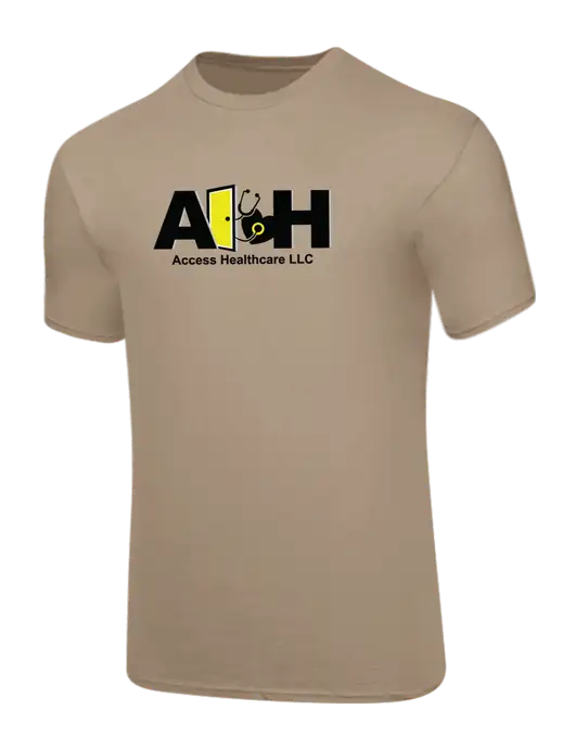 Core Blend Dark Tan T-Shirt w/Access Healthcare Logo