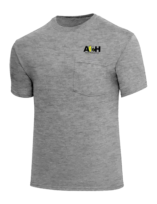 Core Blend Medium Grey Heather Pocket T-Shirt w/Access Healthcare Logo