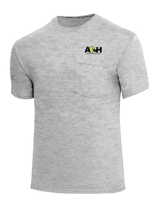 Core Blend Light Grey Heather Pocket T-Shirt w/Access Healthcare Logo
