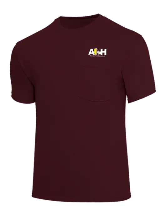 Core Blend Maroon Pocket T-Shirt w/Access Healthcare Logo