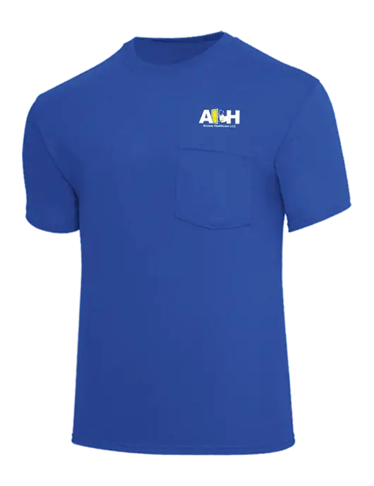 Core Blend Royal Pocket T-Shirt w/Access Healthcare Logo