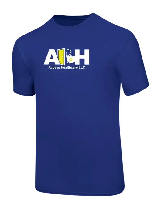 Ring Spun Royal 4.5 oz T-Shirt w/Access Healthcare Logo