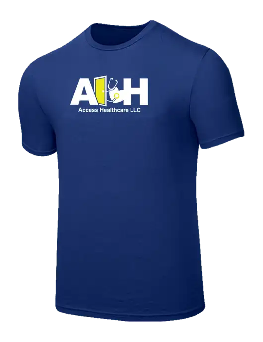 Seriously Soft Dark Royal T-Shirt w/Access Healthcare Logo