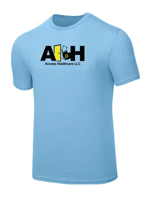 Seriously Soft Light Blue T-Shirt w/Access Healthcare Logo