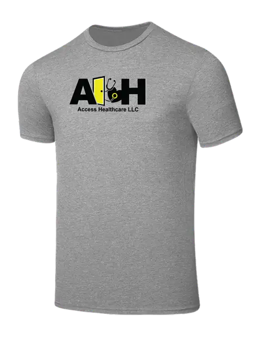 Seriously Soft Light Heather Grey T-Shirt w/Access Healthcare Logo