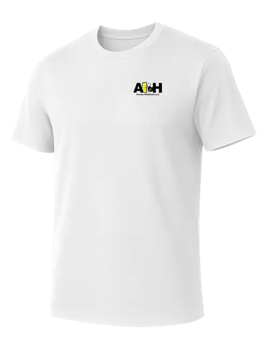 Allmade Bright White Organic Cotton Tee w/Access Healthcare Logo