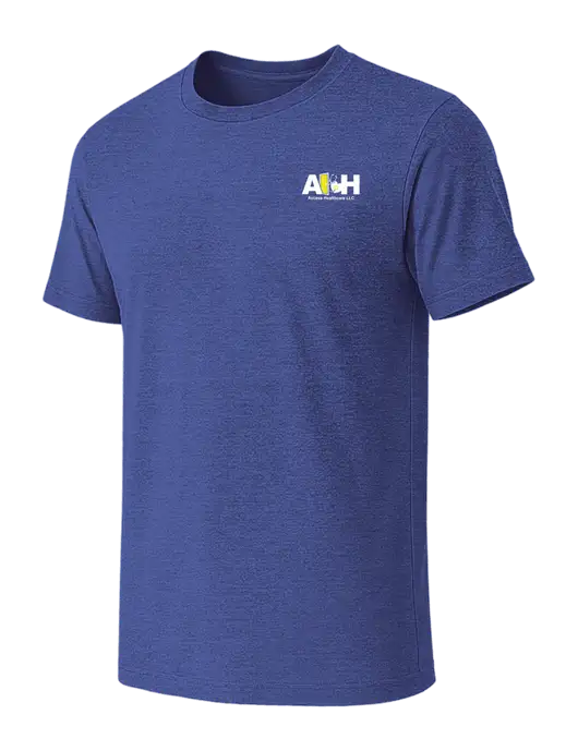 BELLA+CANVAS Heather Royal CVC Short Sleeve Tee w/Access Healthcare Logo
