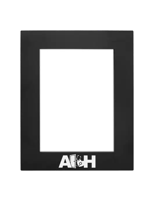 Black Aluminum Photo Frame, 5 x 7 w/Access Healthcare Logo