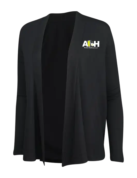 Black Womens Concept Cardigan w/Access Healthcare Logo