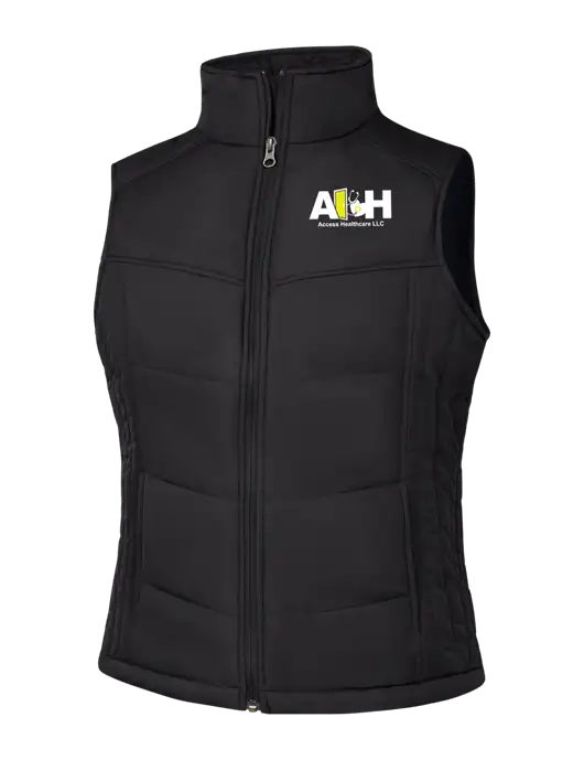 Womens Black/Black Vest w/Access Healthcare Logo