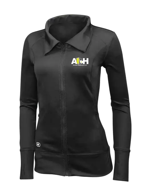 OGIO Blacktop Womens Endurance Fulcrum Full-Zip w/Access Healthcare Logo
