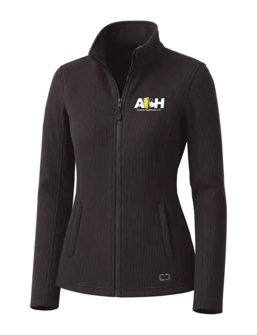 OGIO Blacktop Womens Grit Fleece Jacket w/Access Healthcare Logo