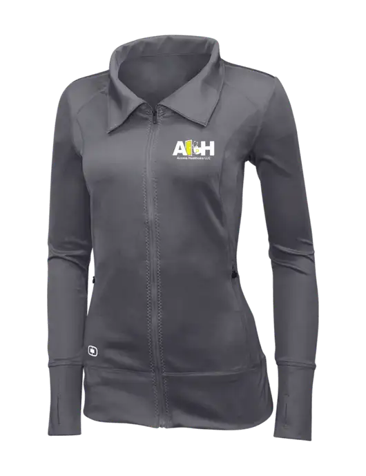OGIO Dark Grey Womens Endurance Fulcrum Full-Zip w/Access Healthcare Logo