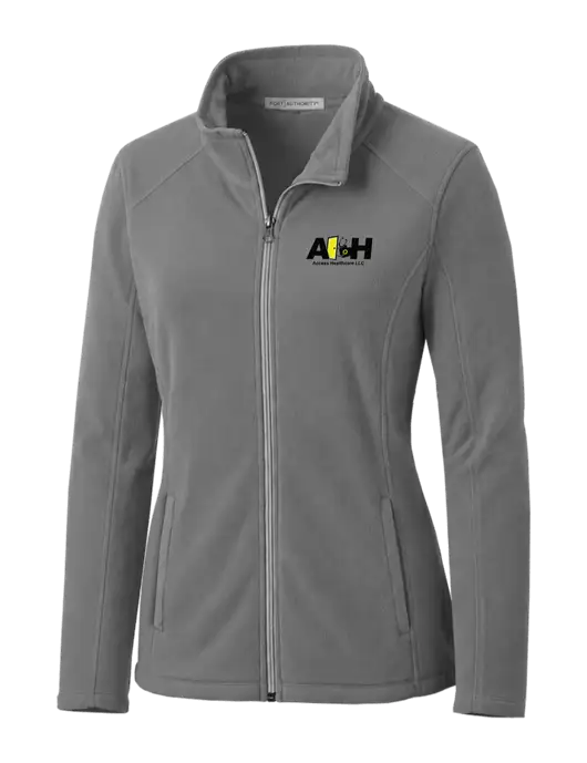 Medium Grey Womens Microfleece Jacket w/Access Healthcare Logo