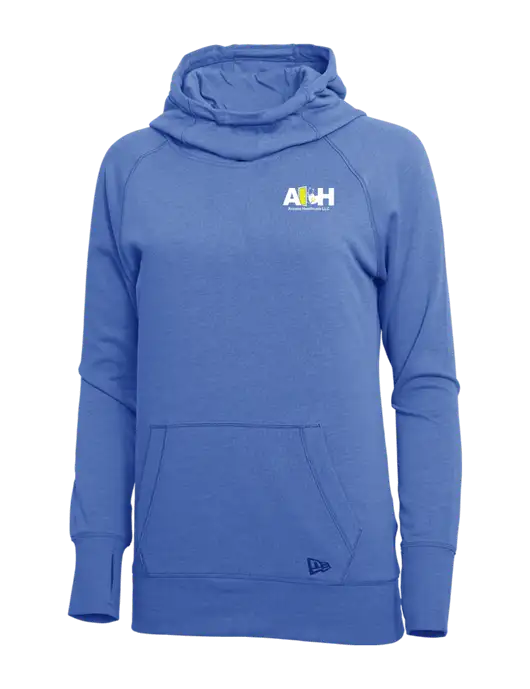 New Era Royal Heather Womens Tri-Blend Fleece Pullover Hoodie w/Access Healthcare Logo