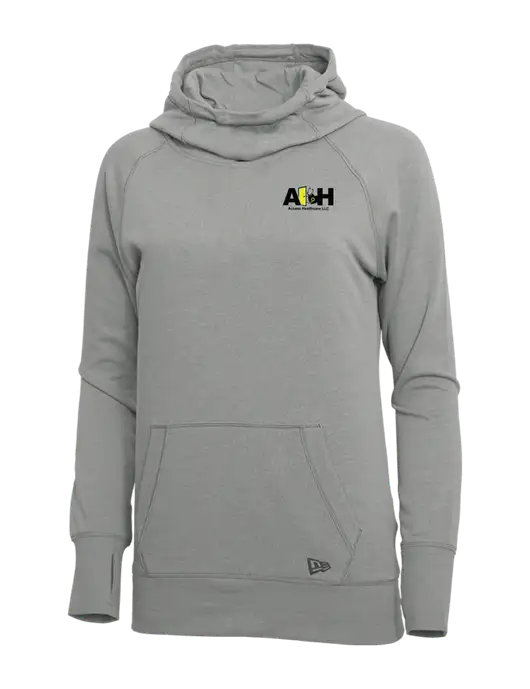 New Era Shadow Grey Heather Womens Tri-Blend Fleece Pullover Hoodie w/Access Healthcare Logo
